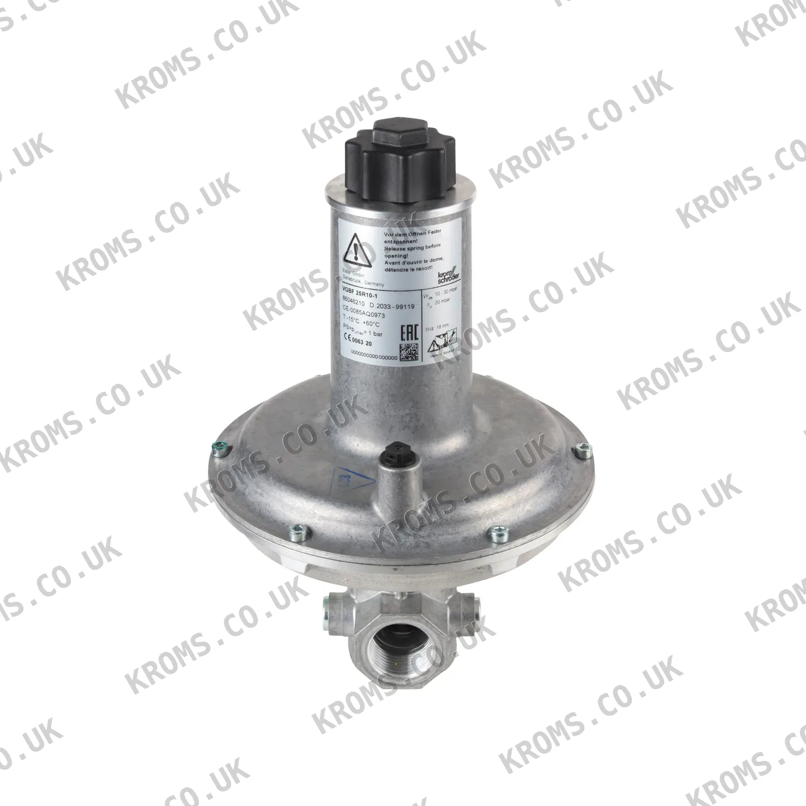 Kromschroder Gas pressure regulator VGBF25R10-1 86046210
