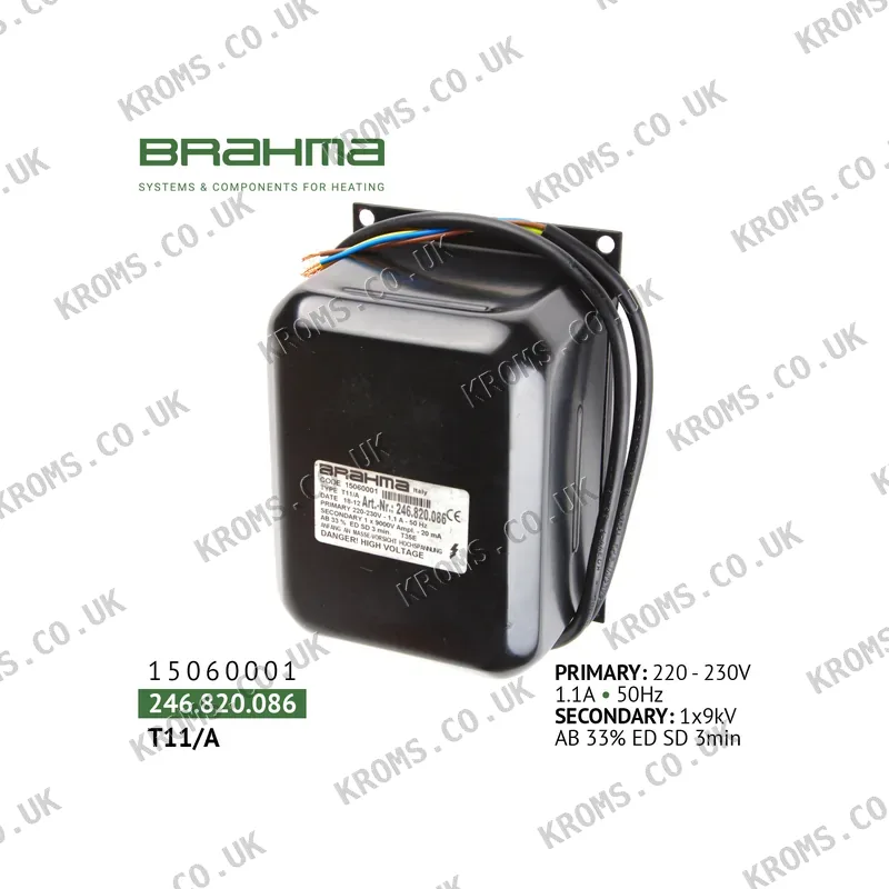 Brahma Zündtransformator T11/A 15060001