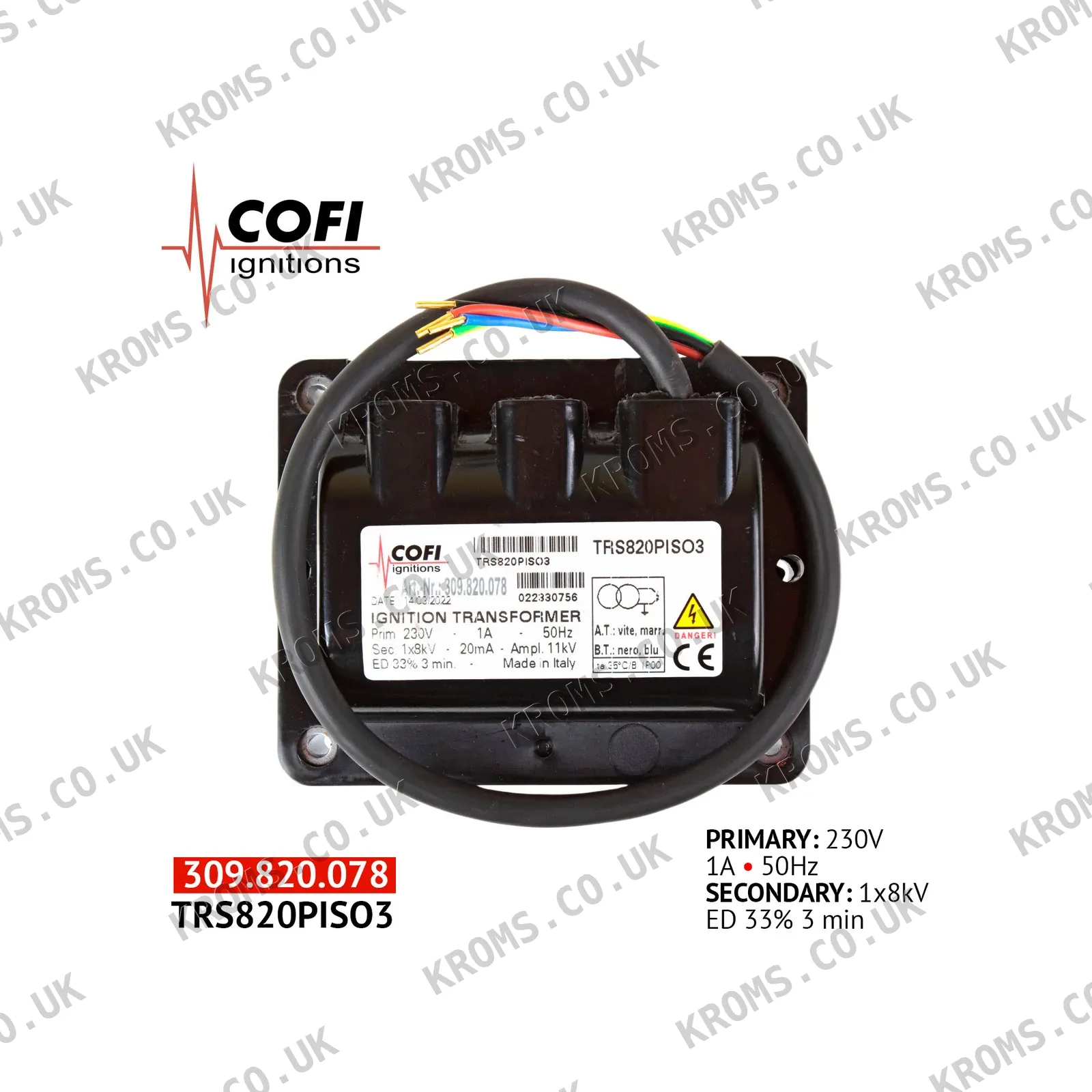 Cofi Ignition transformer TRS820PIS03