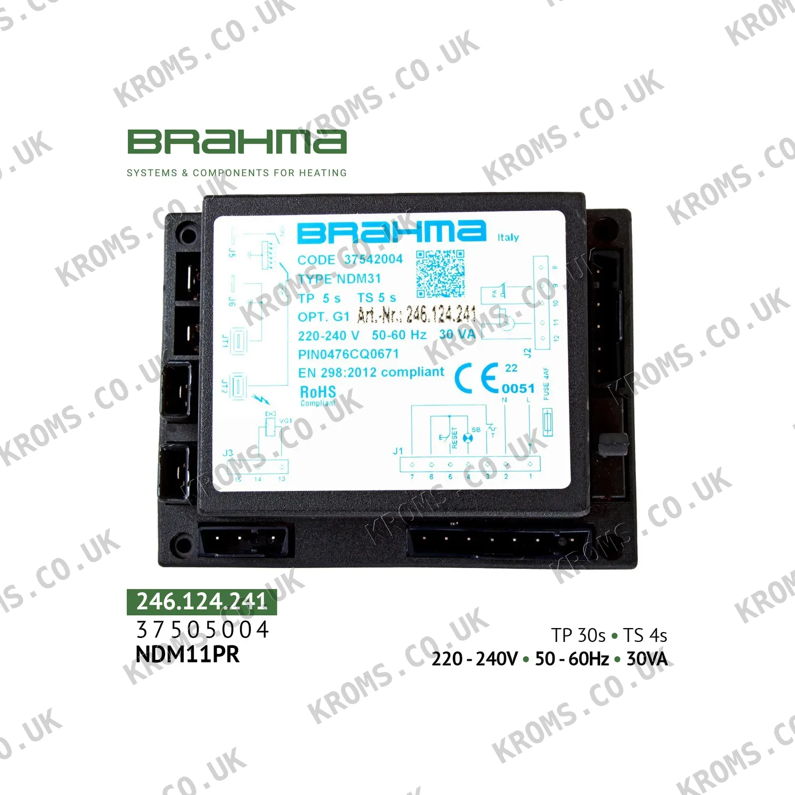 Brahma Burner control unit NDM31 37542004