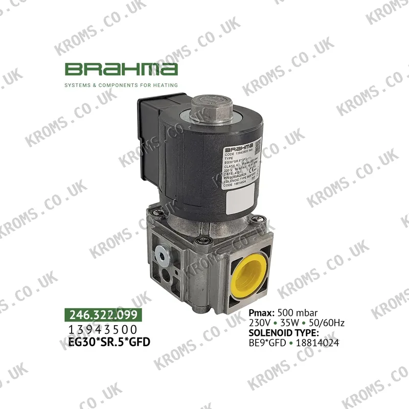 Brahma Gas valve EG30*SR.5*GFD 13943500