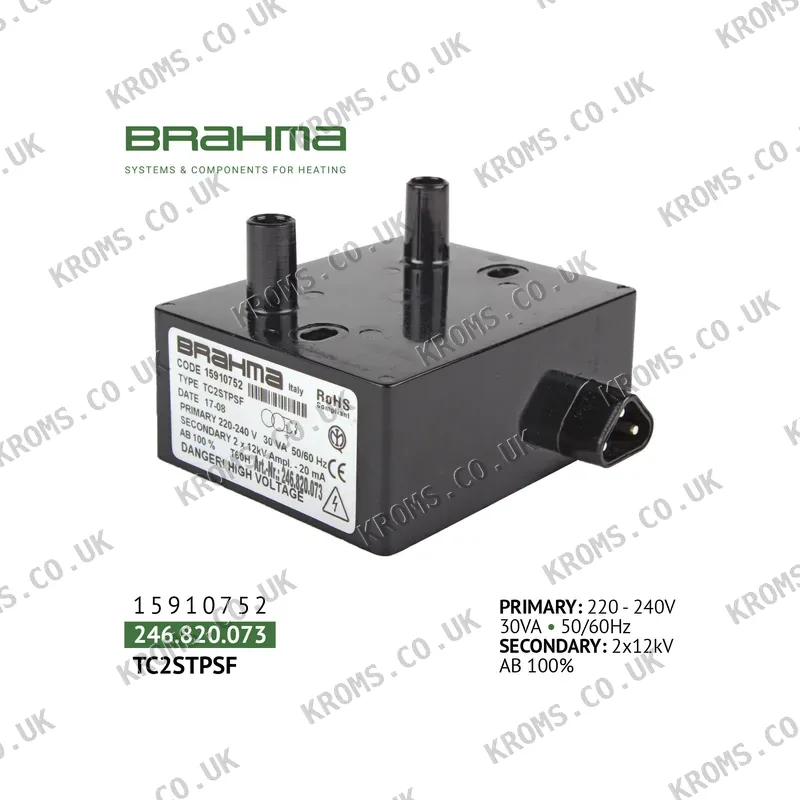 Brahma Ignition transformer 15910752