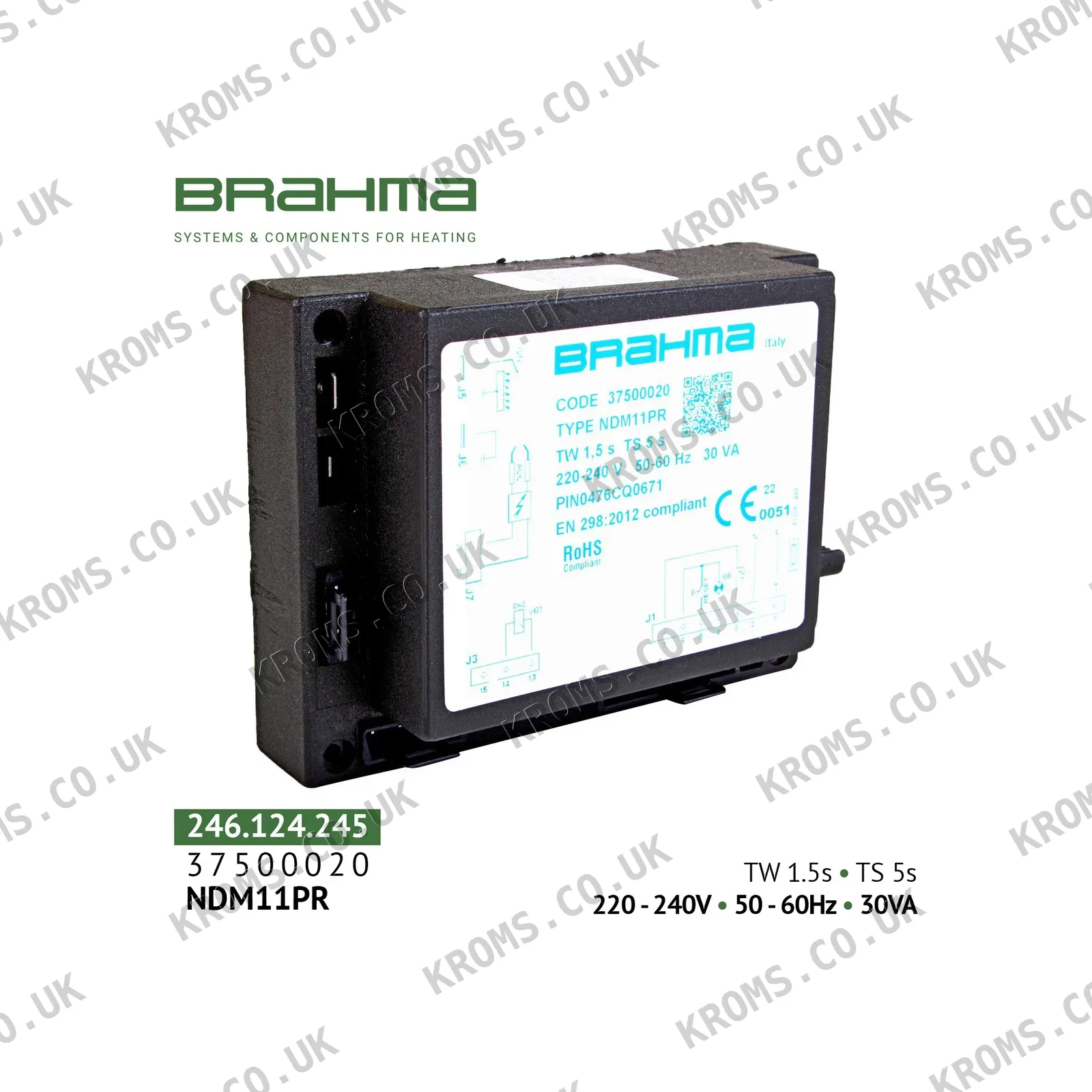 Brahma Burner control unit NDM11PR 37500020