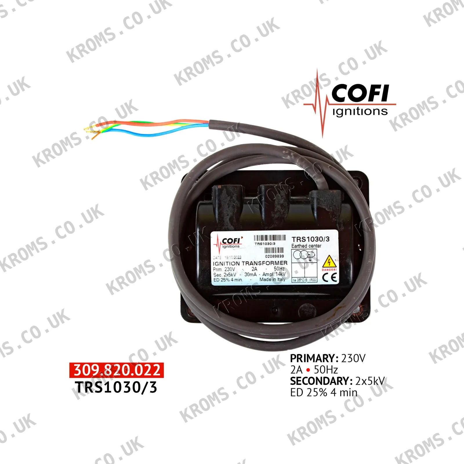 Cofi Ignition transformer TRS1030/3