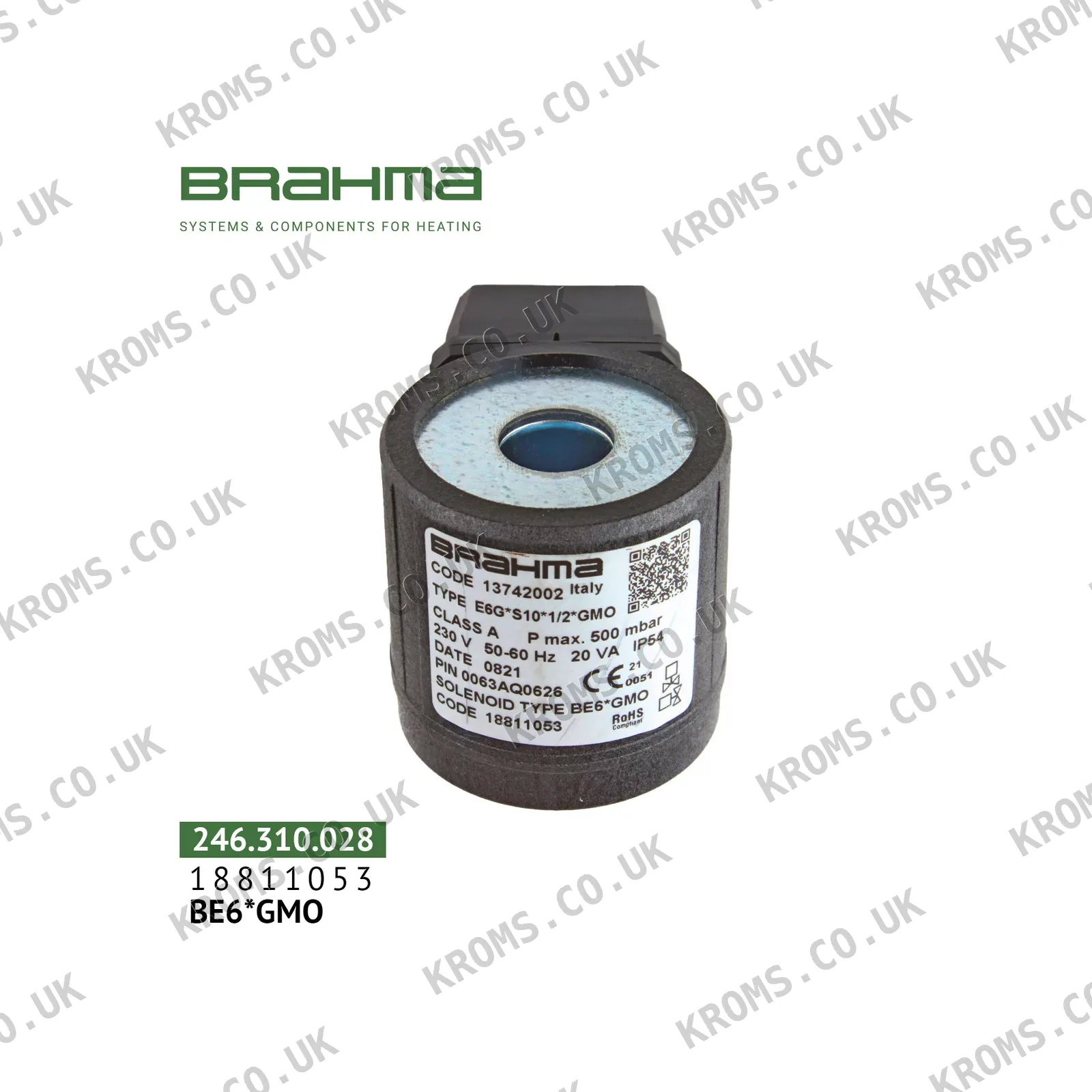 Brahma Solenoid coil BE6*GMO 18811053