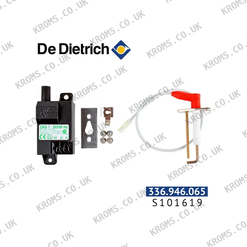 De Dietrich Ignition transformer with ignition electrode S101619