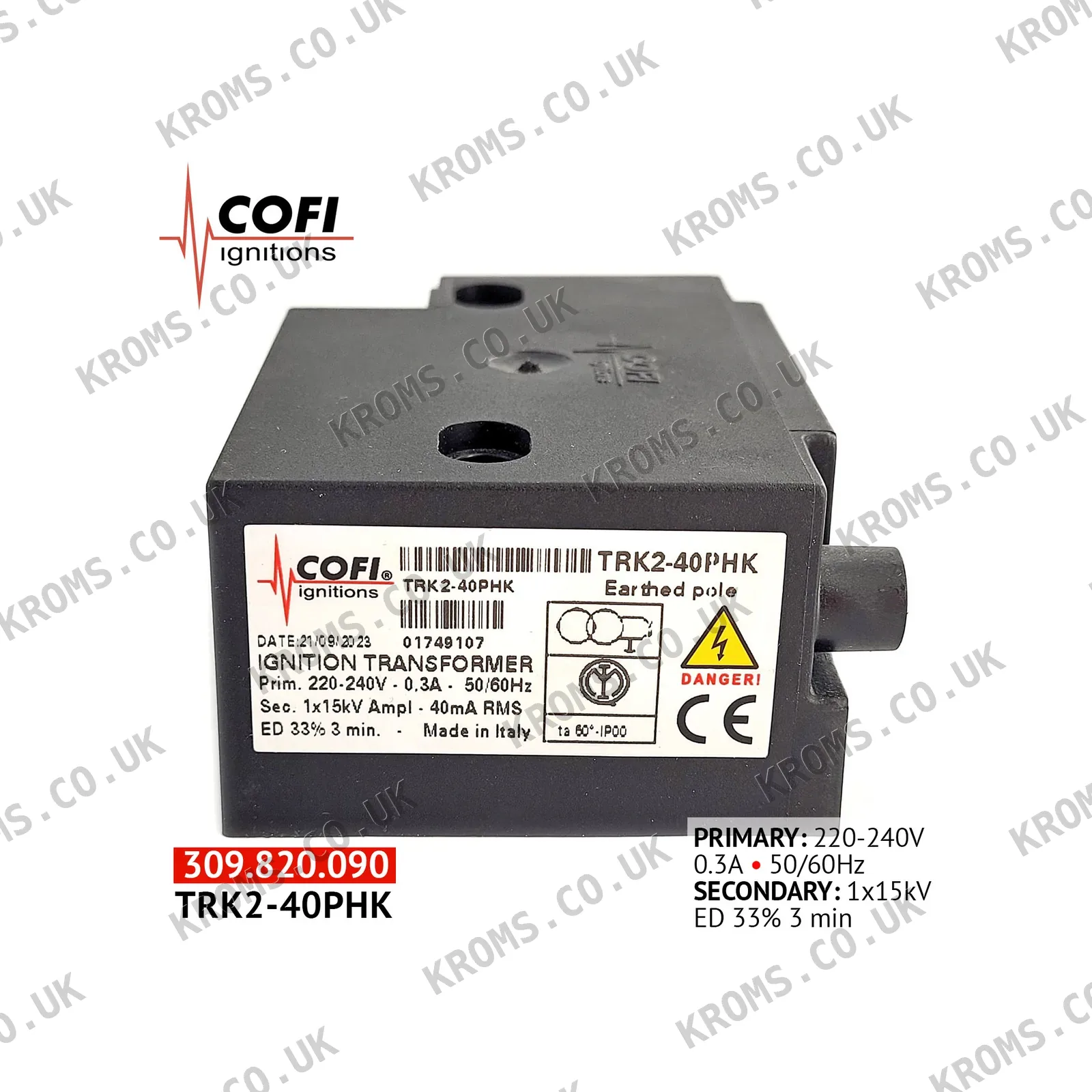 Cofi Ignition transformer TRK2-40PHK