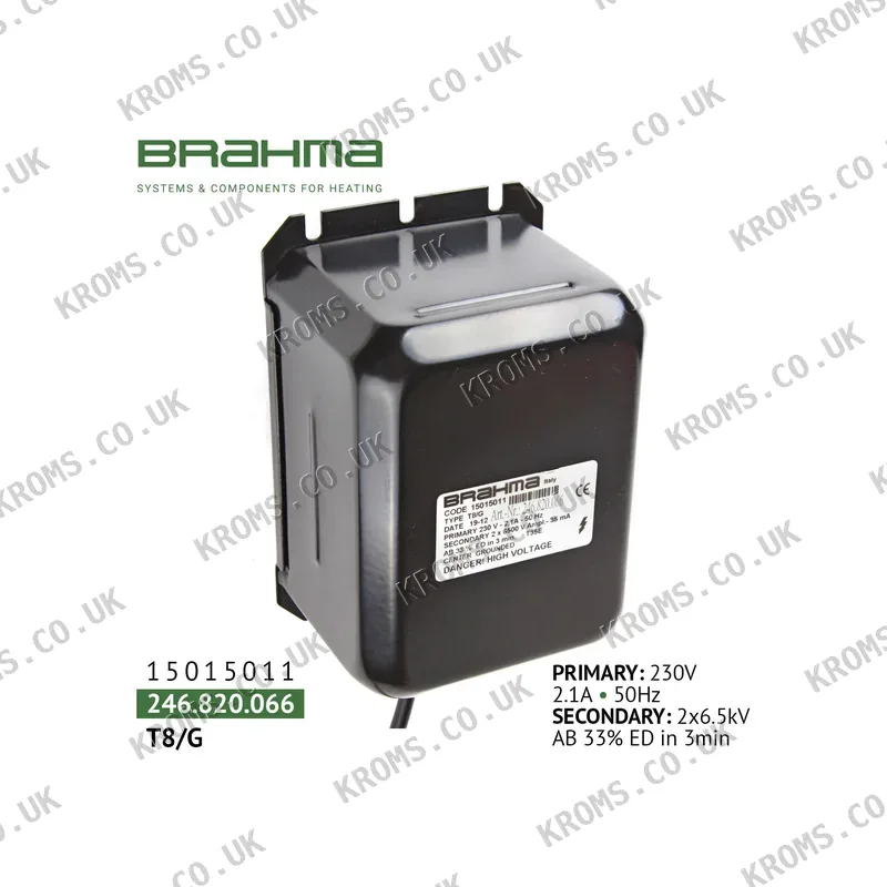 Brahma Ignition transformer T8/G 15015011