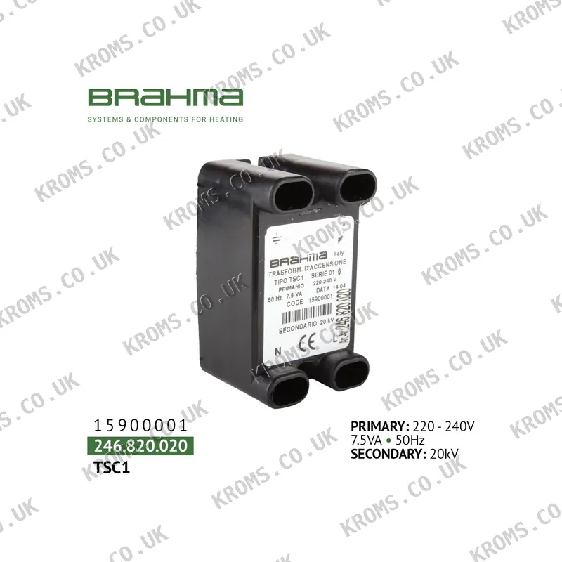 Brahma Ignition transformer TSC1 15900001