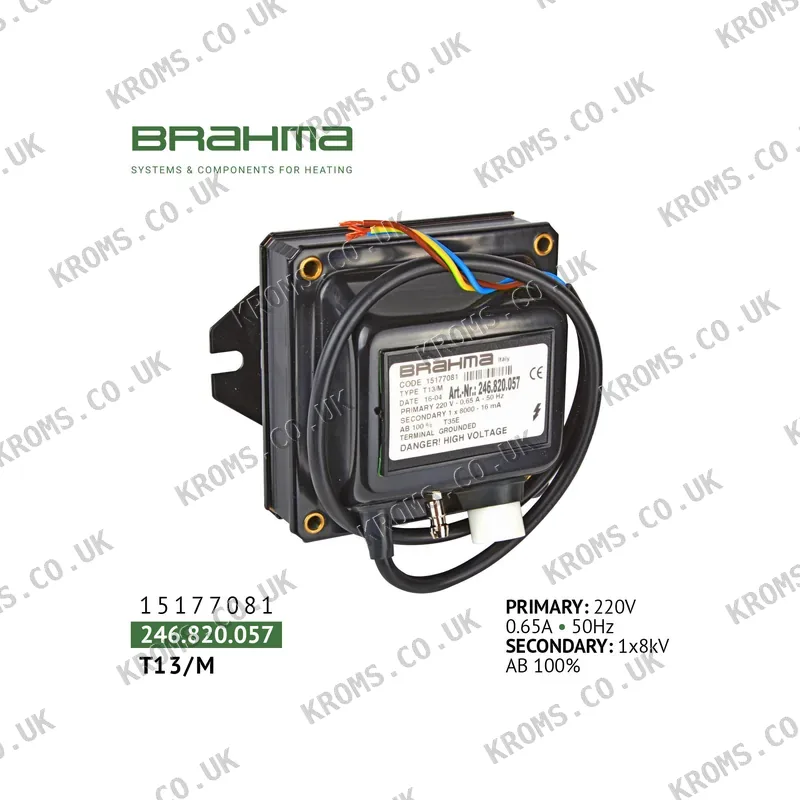 Brahma Ignition transformer T13/M 15177081