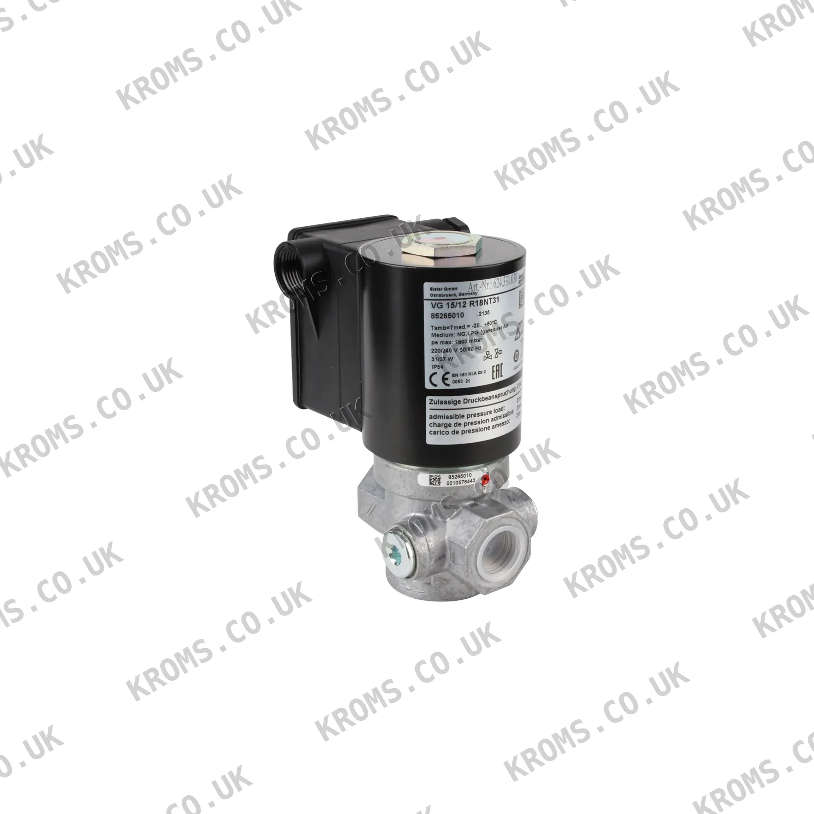 Kromschroder Gas solenoid valve VG15/12R18NT31 85265010