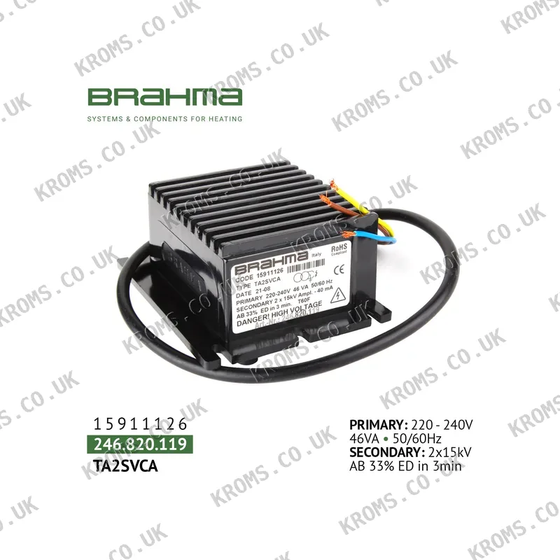 Brahma Ignition transformer TA2SVCA 15911126