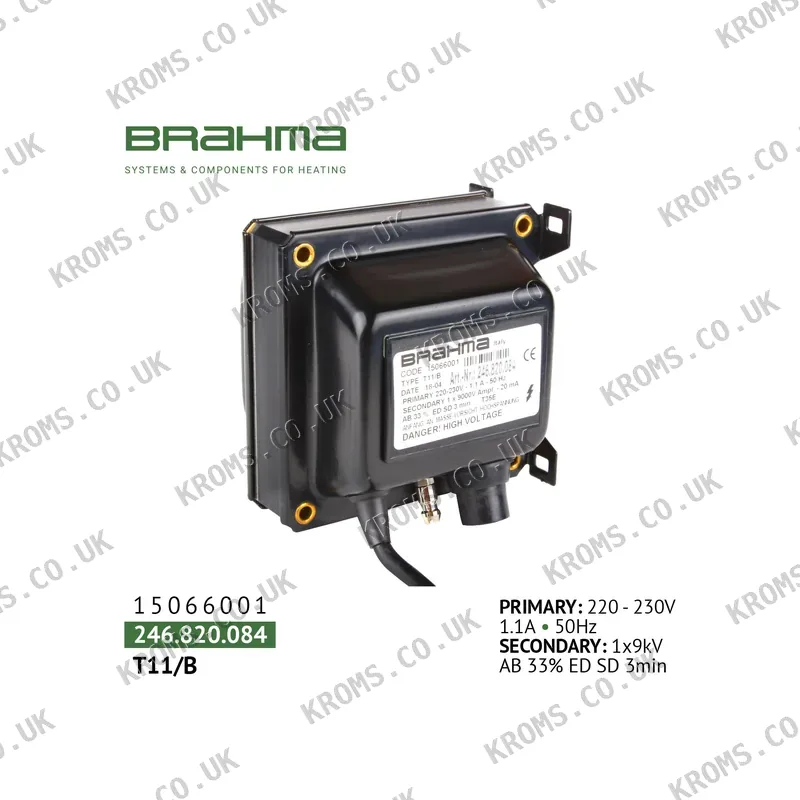 Brahma Ignition transformer T11/B 15066001