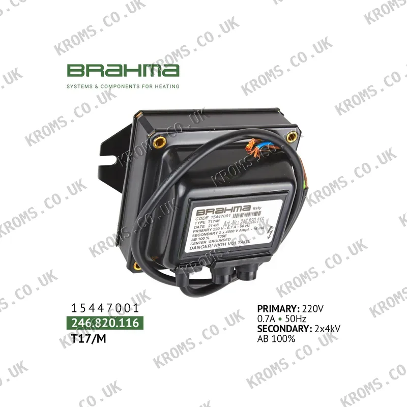 Brahma Ignition transformer T17/M 15447001
