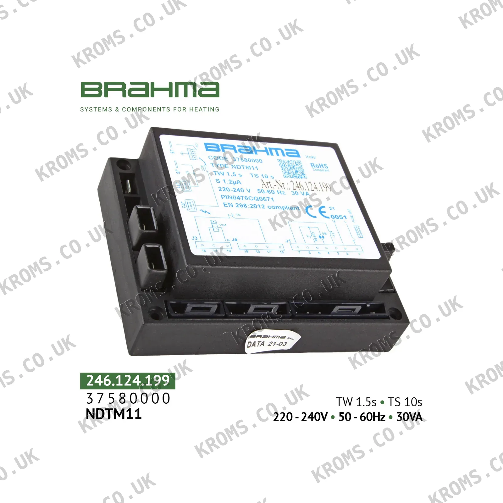 Brahma Burner Control Unit NDTM11 37580000