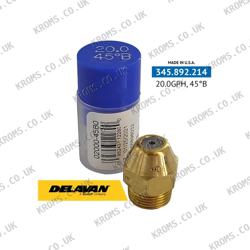 Delavan Oil burner nozzles 02000-45B0