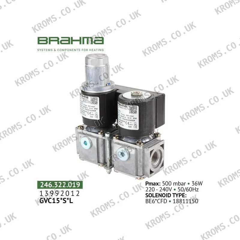 Brahma Gas valve GVC15*S*L 13992012