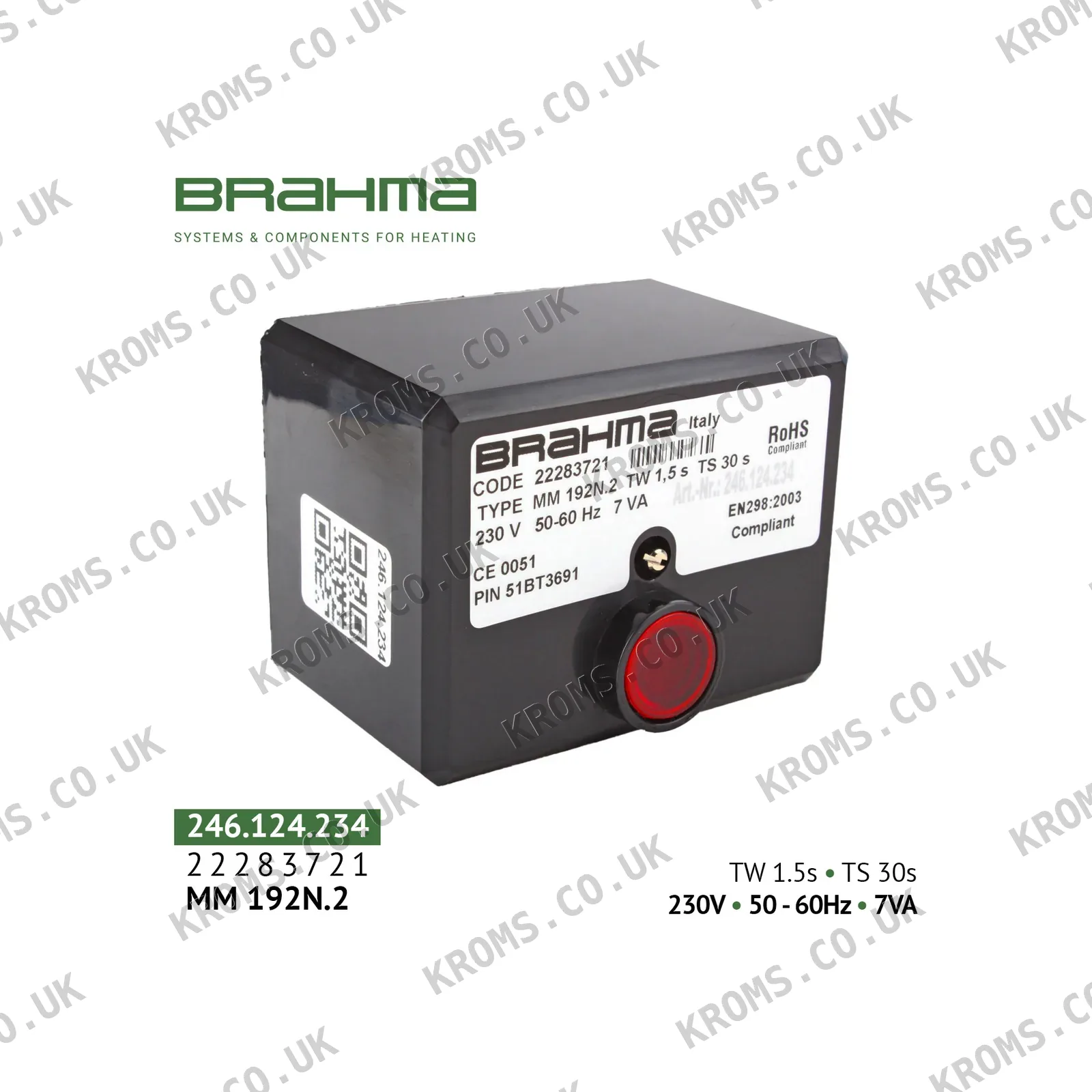 Brahma Combustion control unit MM192N.2 22283721