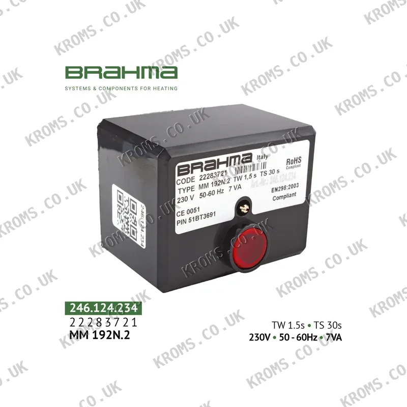 Brahma Combustion control unit MM192N.2 22283721