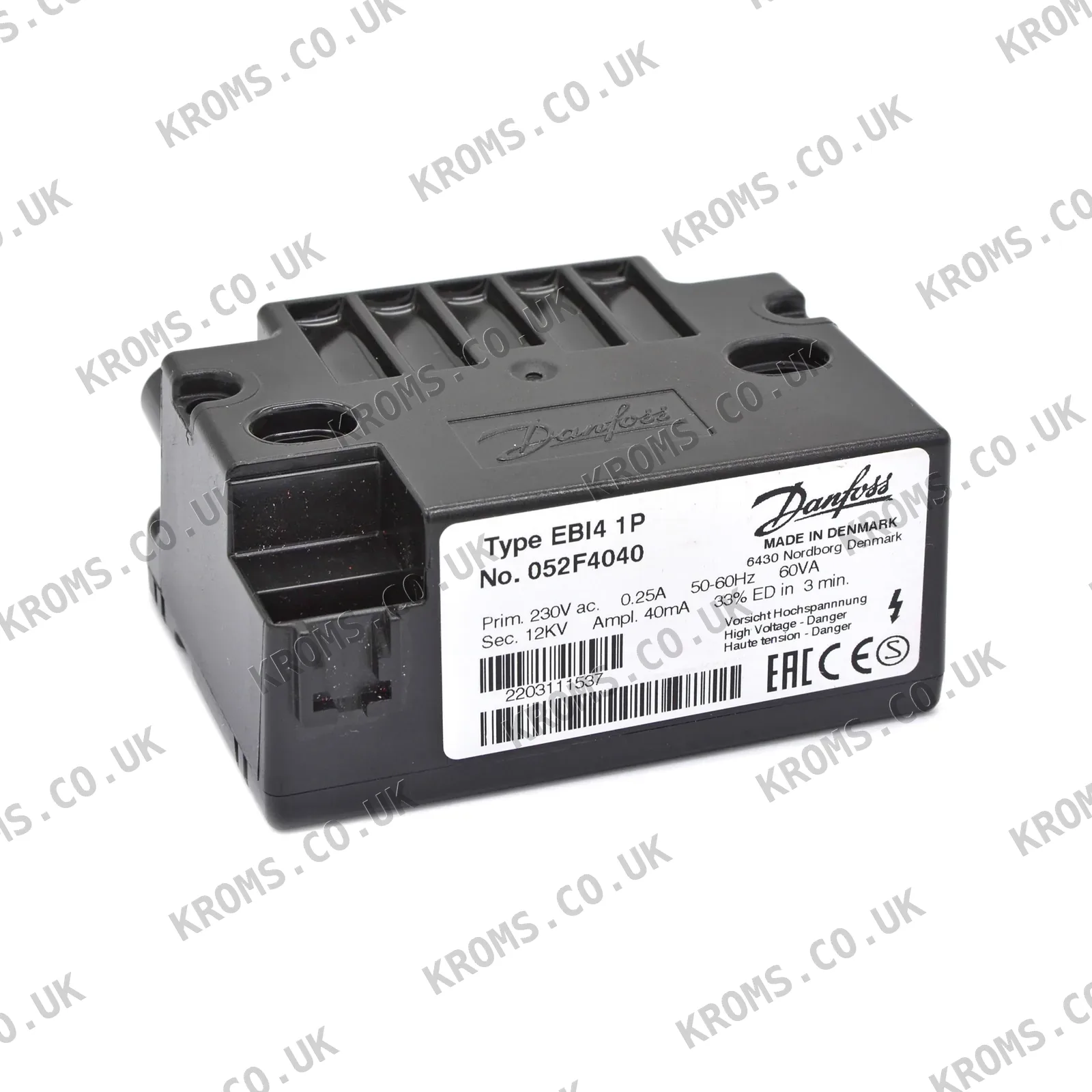 Danfoss Ignition transformer EBI4 1P 052F4240