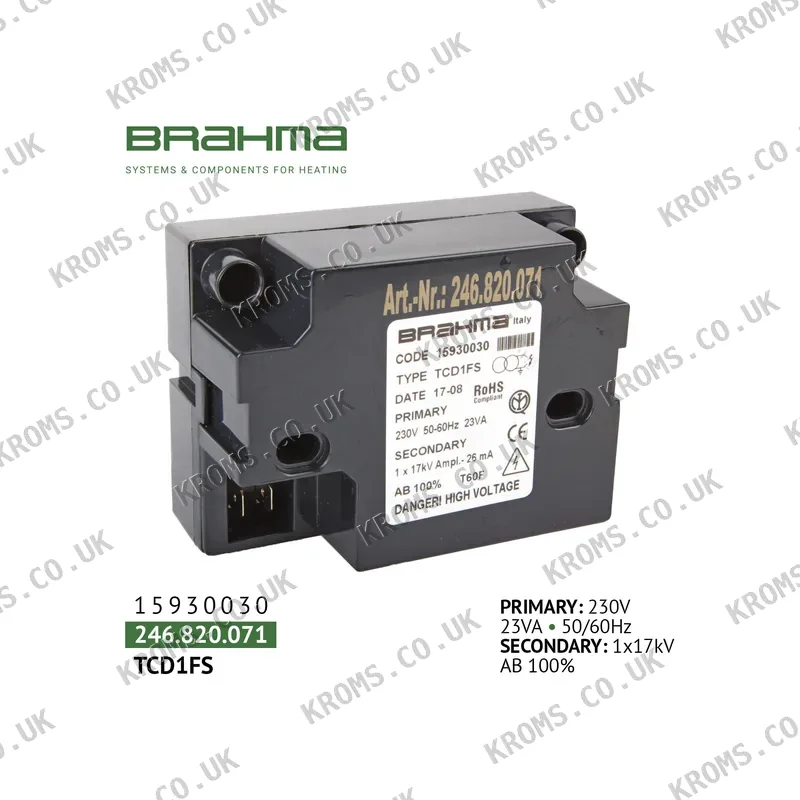 Brahma Ignition transformer 15930030