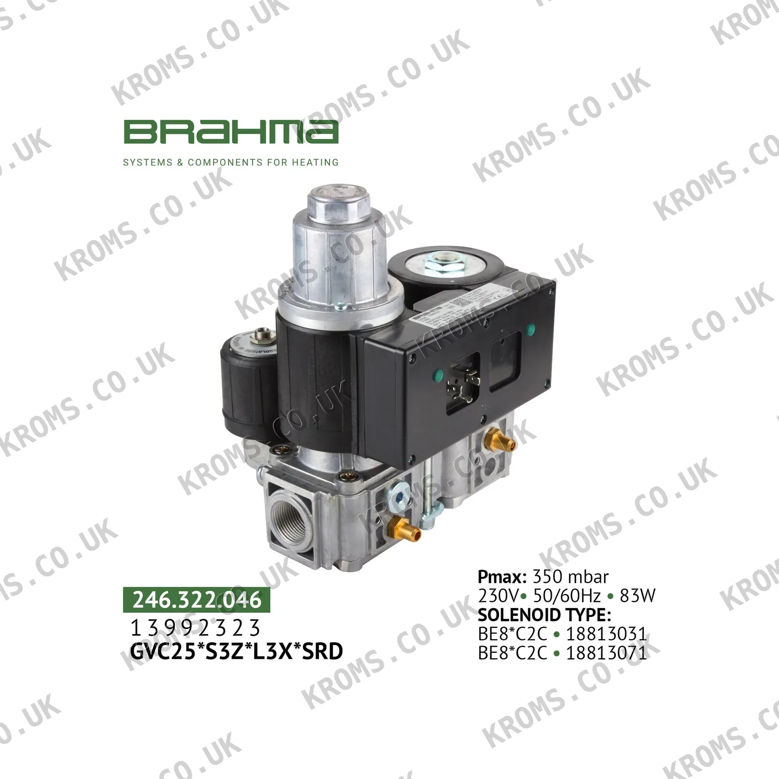Brahma Gas valve 13992323