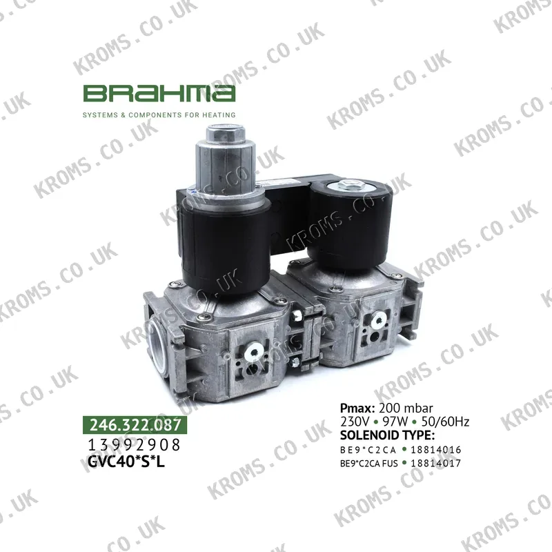Brahma Gas solenoid valve GVC 40*S*L 13992908