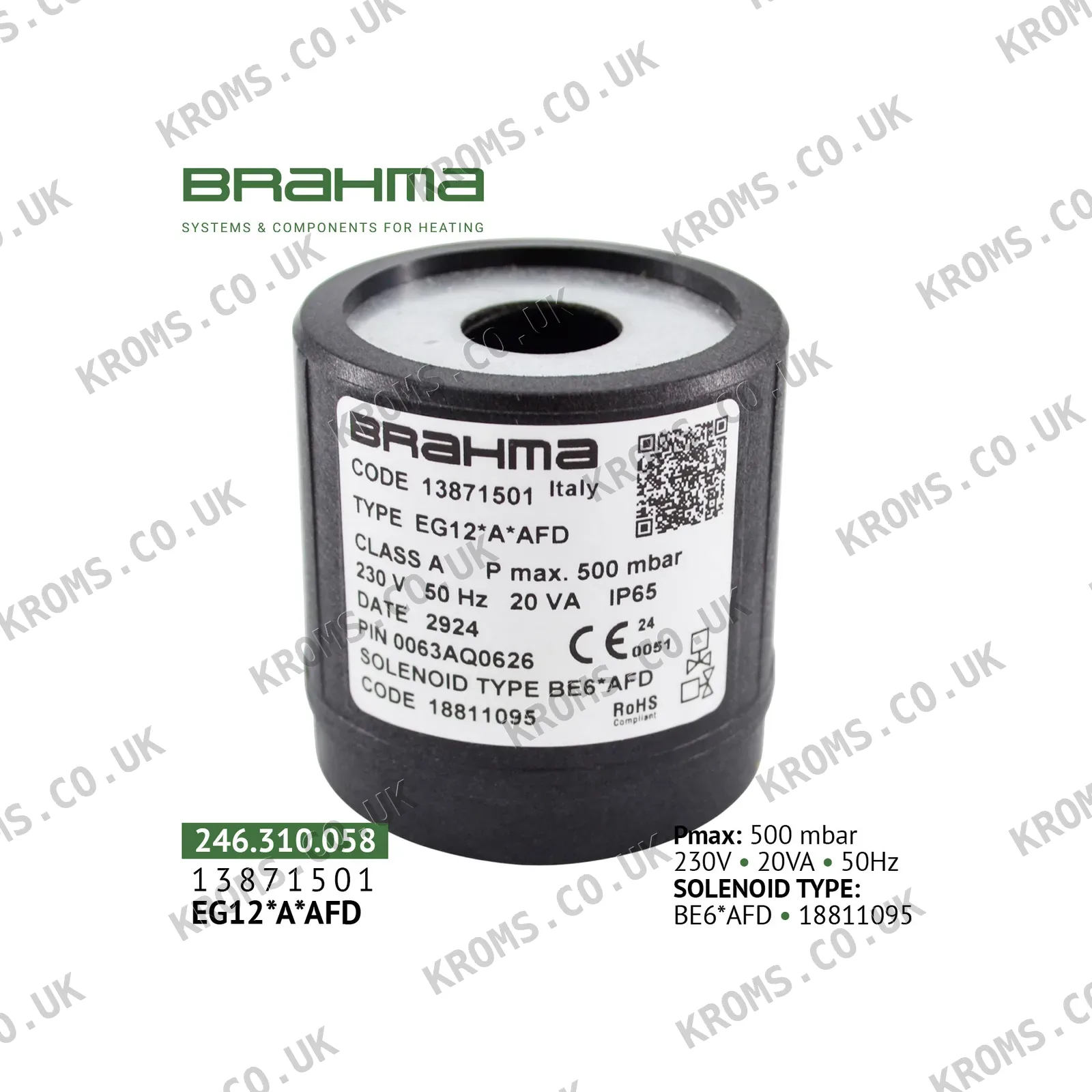 Brahma Coil for valve BE6*AFD 18811095