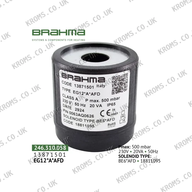 Brahma Coil for valve BE6*AFD 18811095