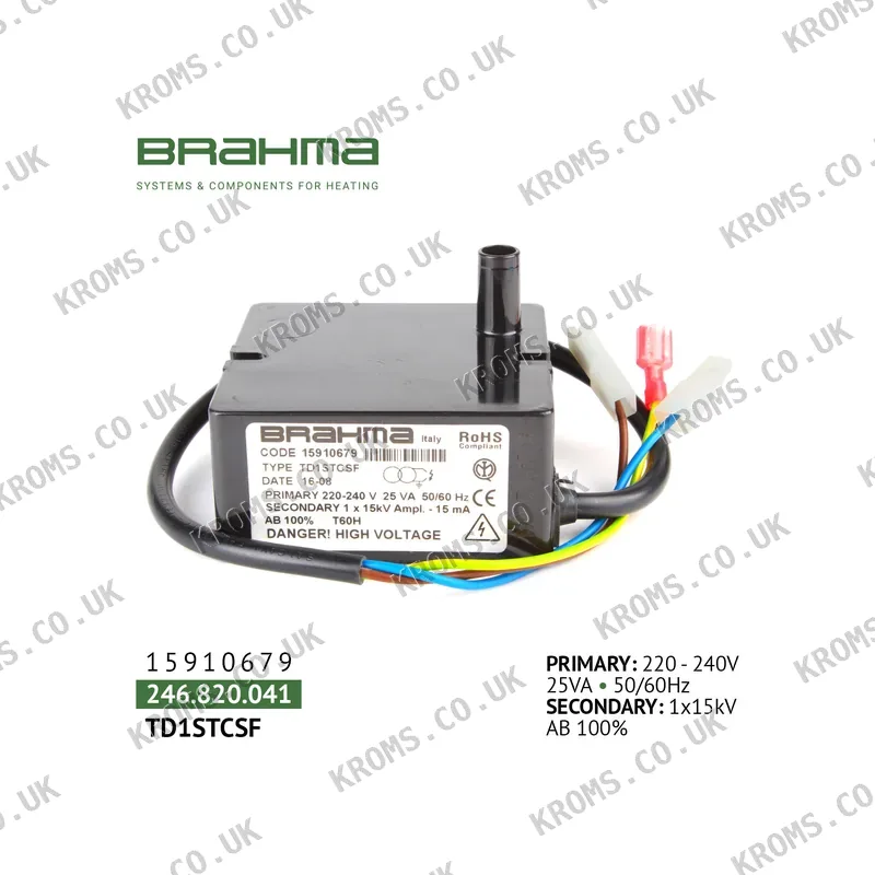 Brahma Ignition transformer TD1STCSF 15910679