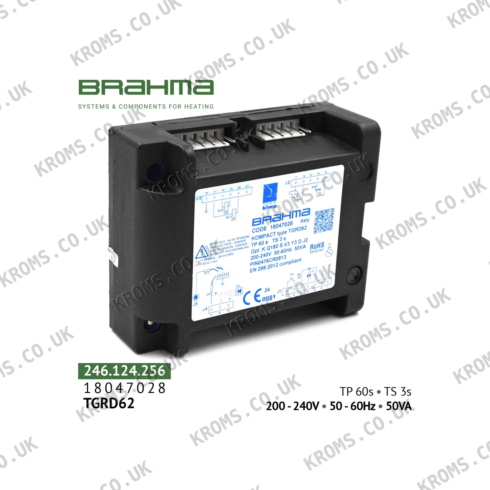 Brahma Microprocessor burner control TGRD62 18047028