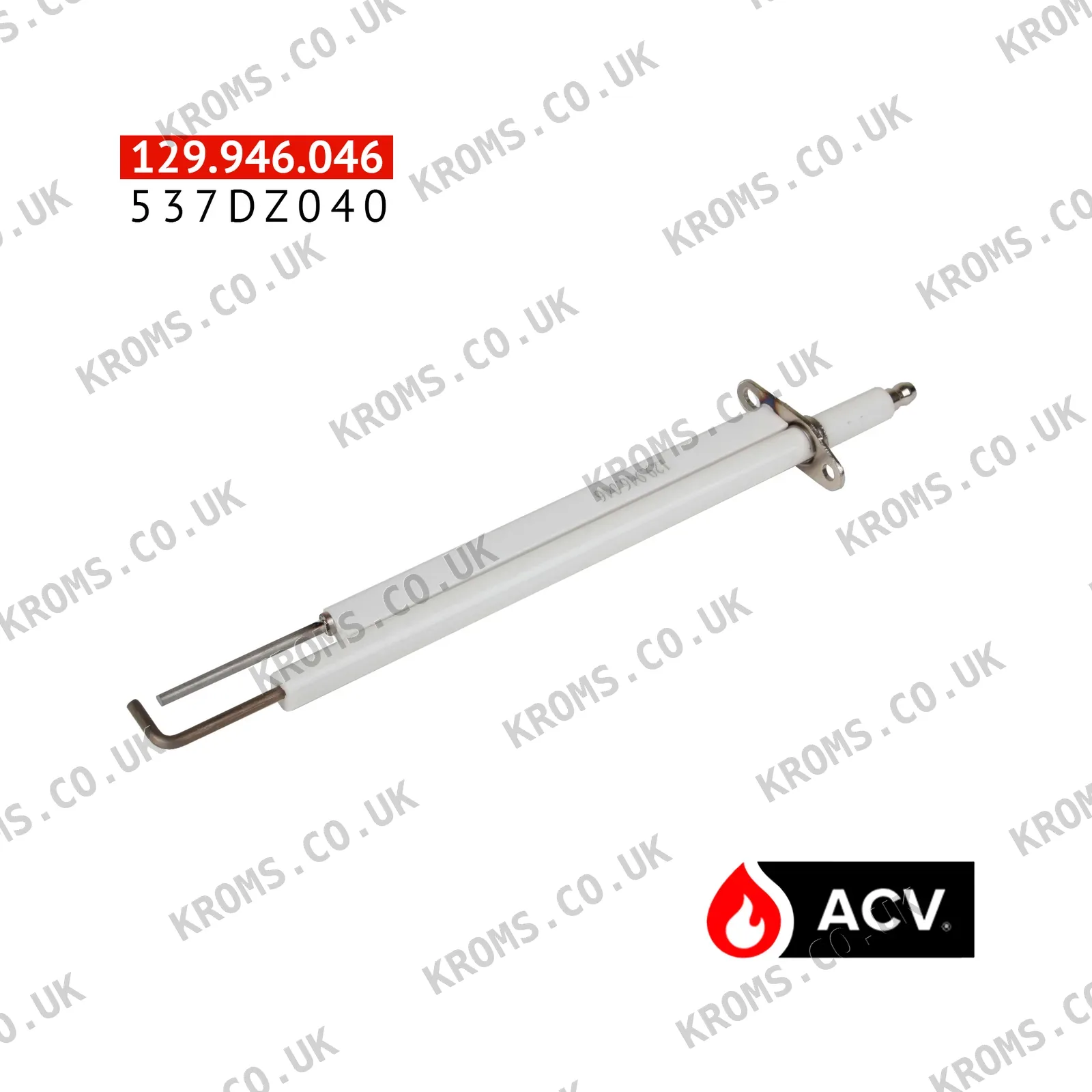 ACV Electrode 185mm straight dual ceram. 537DZ040